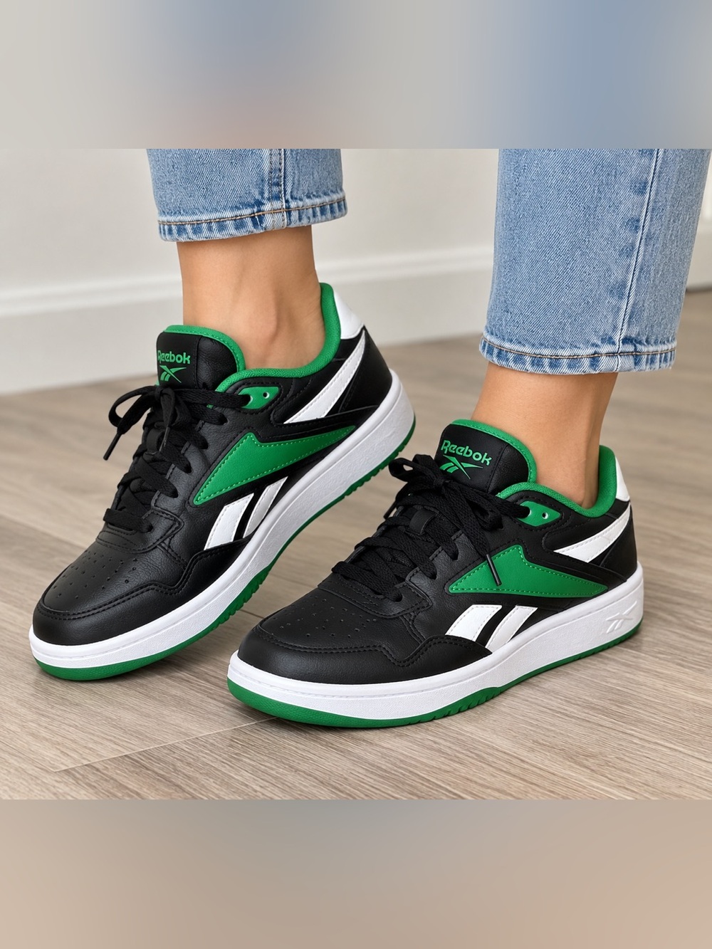 Reebok BB 4000 II ’96 Black Glen Green Sneakers Men 4 Women 5